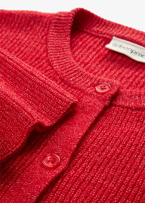 Cardigan i vid passform med ull, bonprix
