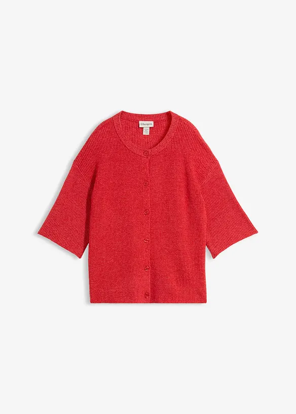 Cardigan i vid passform med ull, bonprix