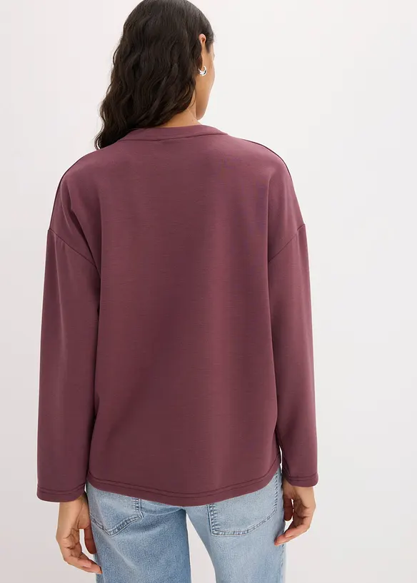 Oversized scuba-topp av viskosemiks, bonprix