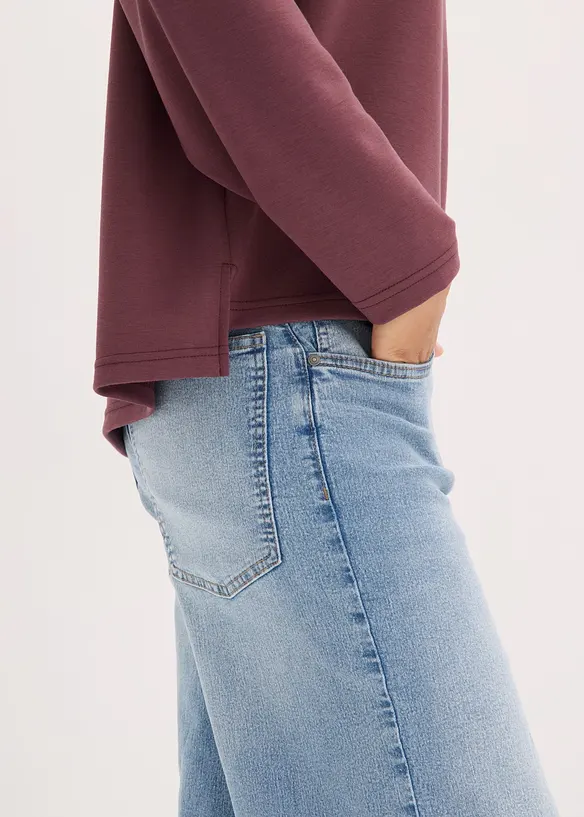 Oversized scuba-topp av viskosemiks, bonprix