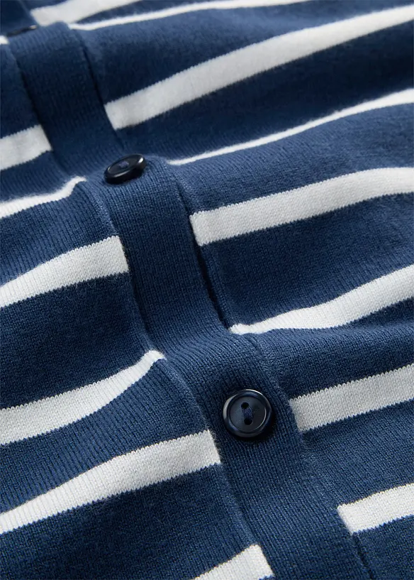 Finstrikket cardigan i myk viskosemiks, bonprix