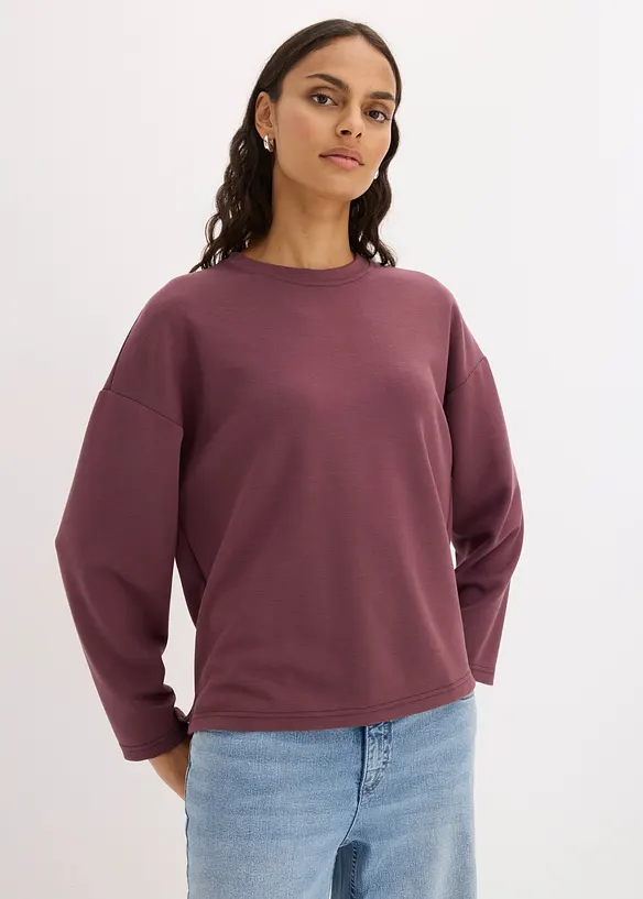 Oversized scuba-topp av viskosemiks, bonprix