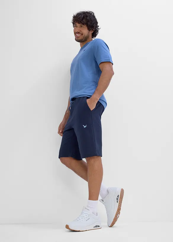 Sweat bermudashorts i 100% &oslash;kologisk bomull, bonprix