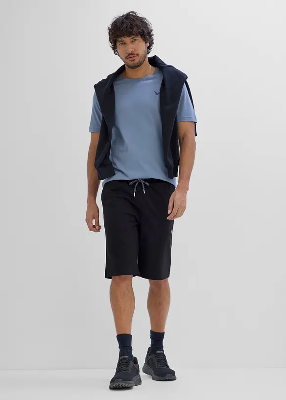 Sweat bermudashorts i 100% &oslash;kologisk bomull, bonprix