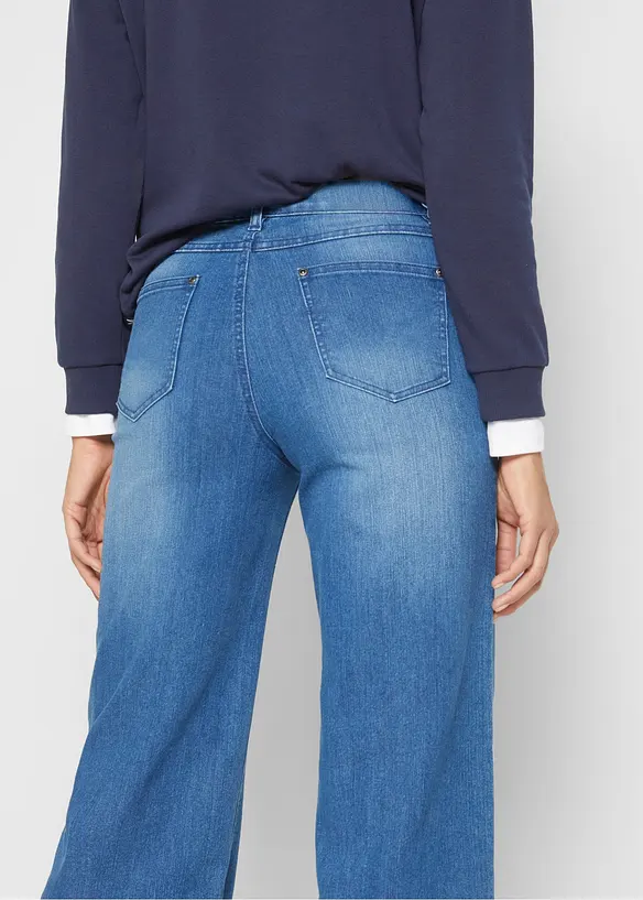 Wide leg jeans high waist, bonprix
