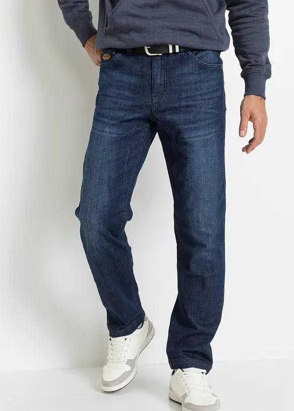 Classic fit-jeans med forsterket skritt, Tapered, bonprix