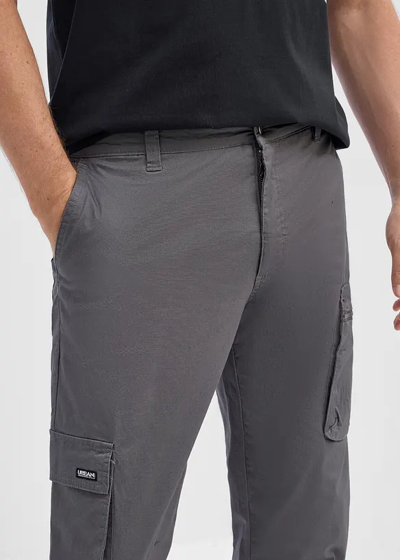 Regular fit bukse med stretch og mobillomme, straight, bonprix