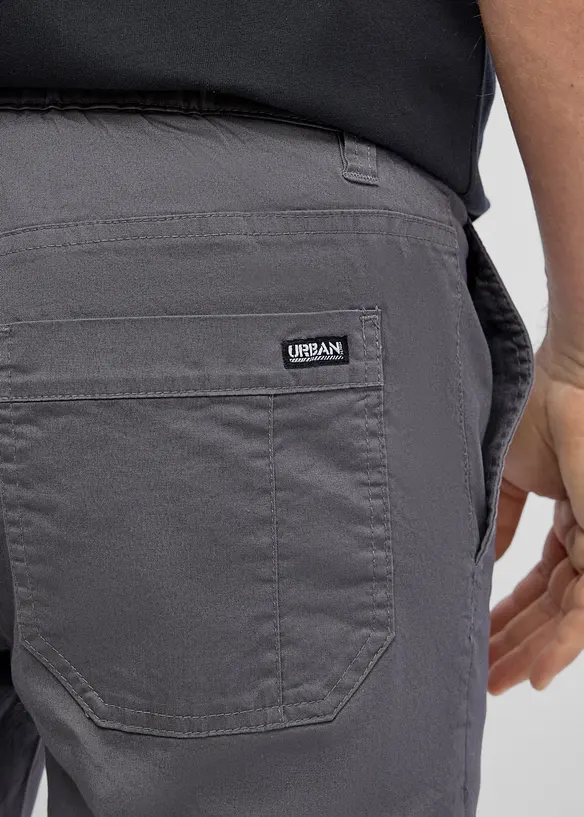 Regular fit bukse med stretch og mobillomme, straight, bonprix