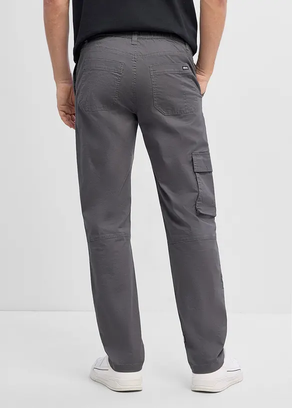 Regular fit bukse med stretch og mobillomme, straight, bonprix