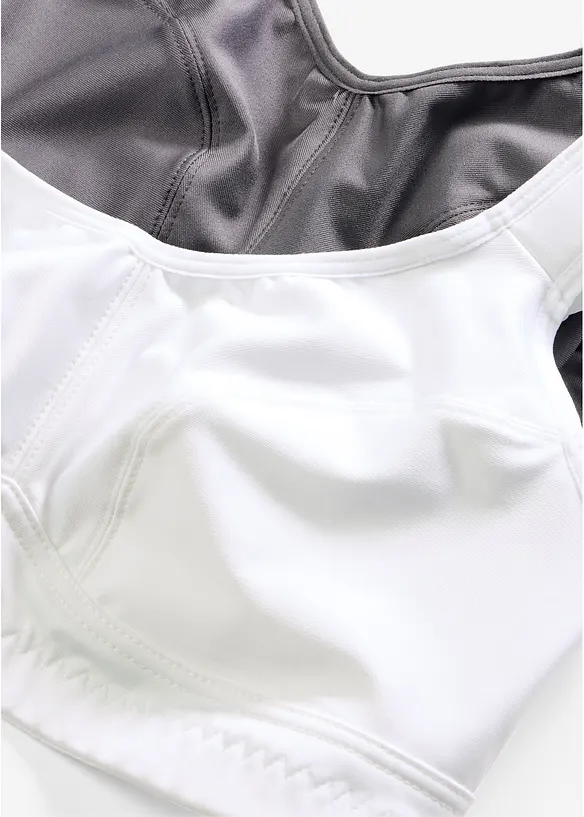 Trenings-BH med medium st&oslash;tte (2-pack), bonprix