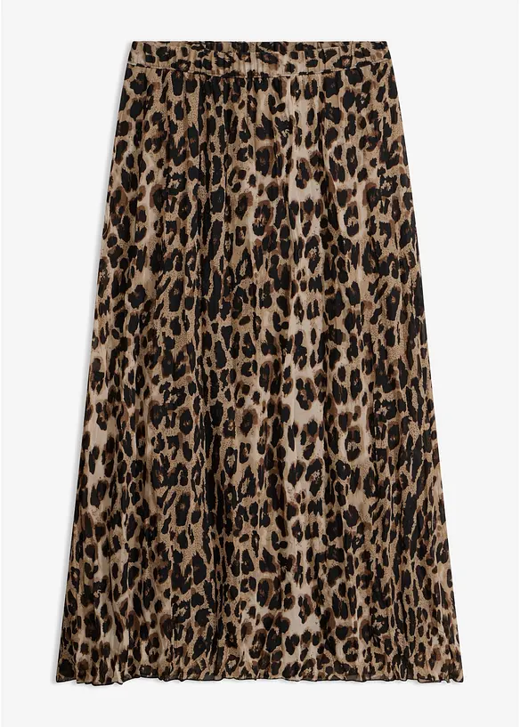 Krinklet skj&oslash;rt i chiffon, bonprix