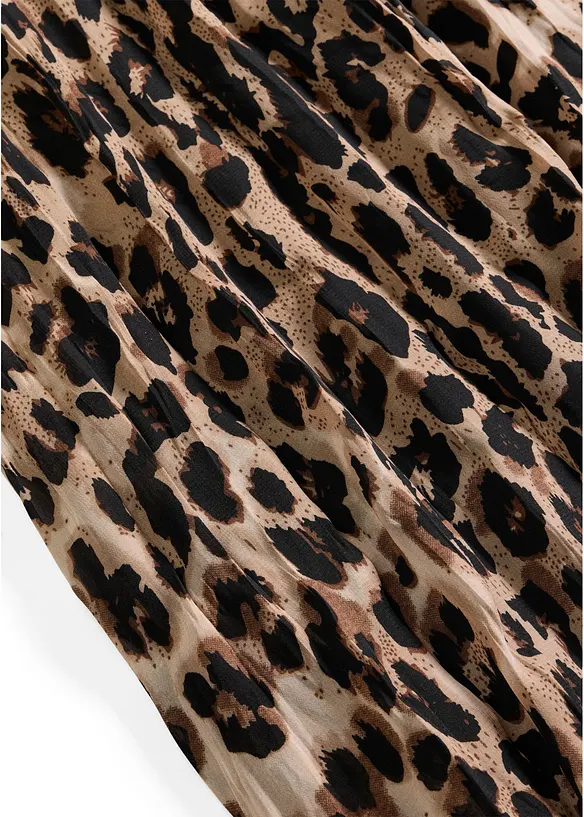 Krinklet skj&oslash;rt i chiffon, bonprix