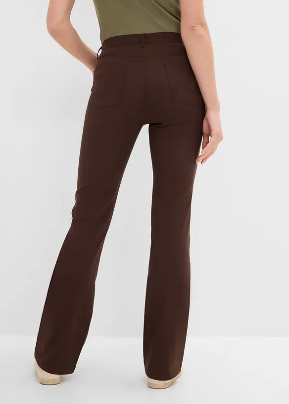 Bukse i bengalin med stretch, bootcut, bonprix