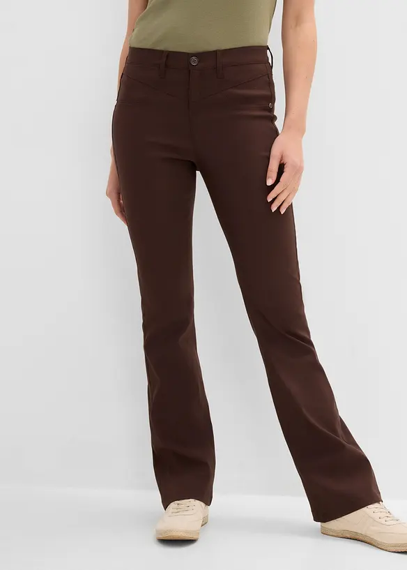 Bukse i bengalin med stretch, bootcut, bonprix