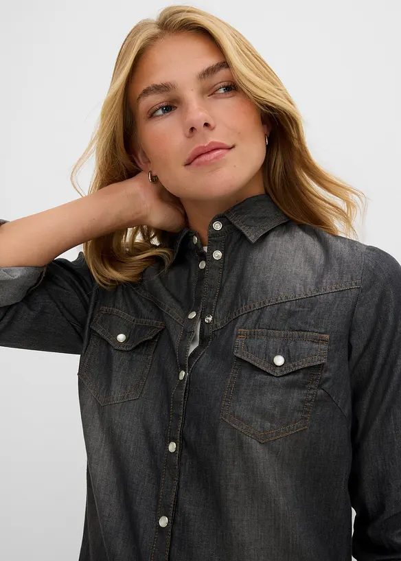 Denimskjorte, bonprix
