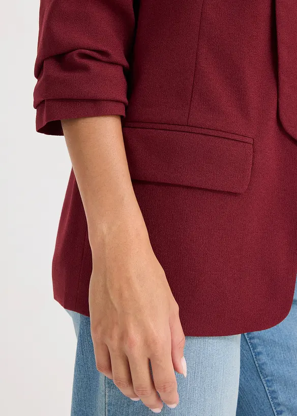 Lang blazer med draperte ermer, bonprix