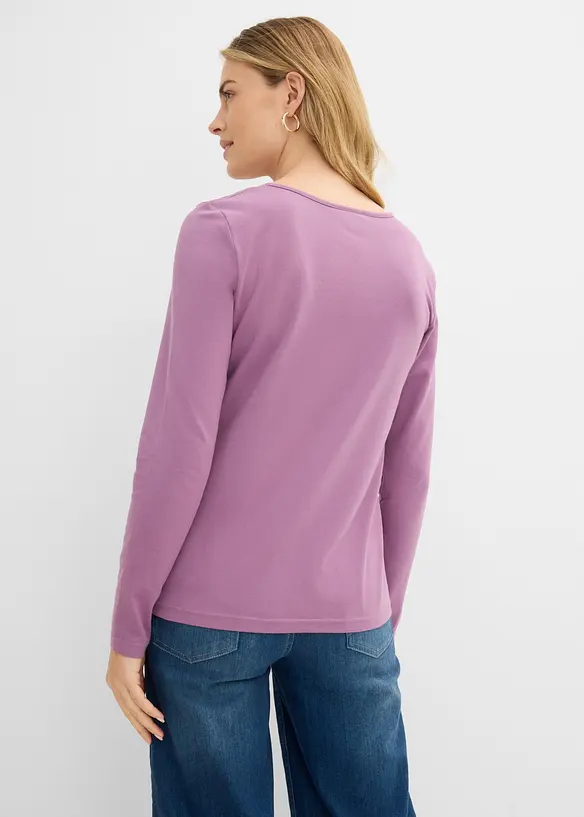 Langermet topp (2-pack), bonprix