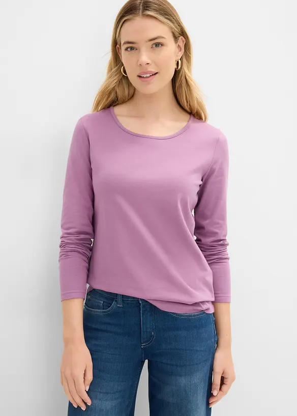 Langermet topp (2-pack), bonprix