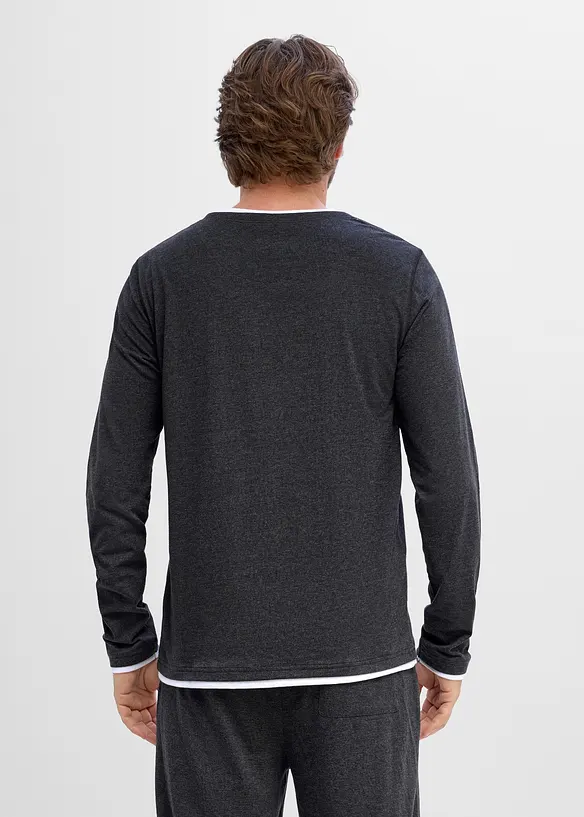 Langermet shirt (2-pack), bonprix