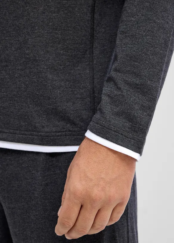Langermet shirt (2-pack), bonprix