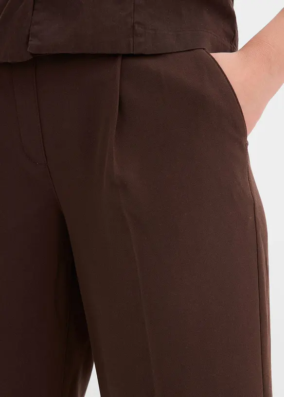 Pull on-bukse med press, bonprix