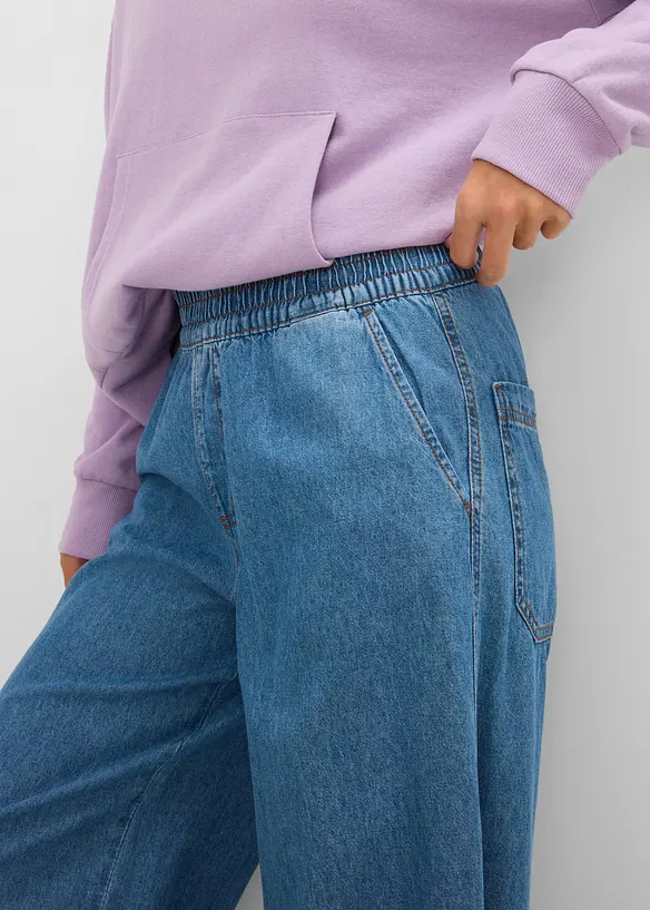 Wide leg-jeans, High waist, bonprix