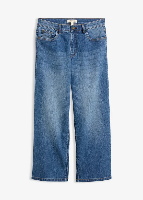 Wide leg-jeans, Mid waist, bonprix