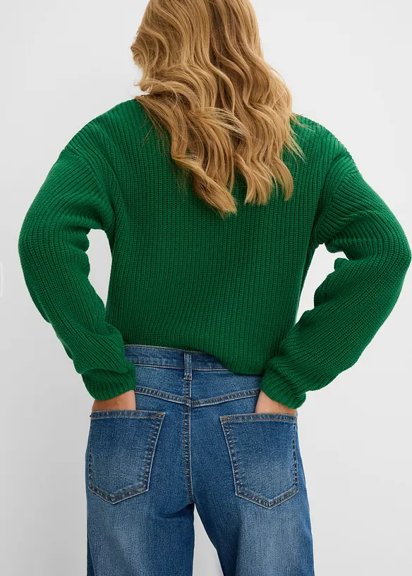 Wide leg-jeans, Mid waist, bonprix