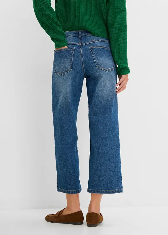 Wide leg-jeans, Mid waist, bonprix