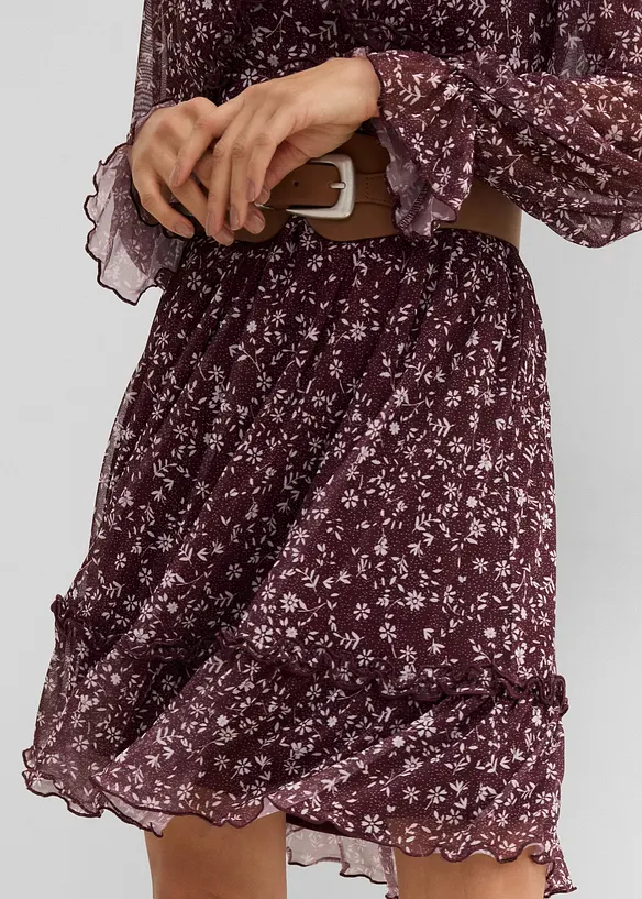 Minikjole i tynn mesh, bonprix