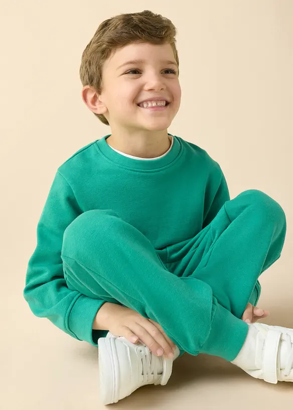 Sweatshirt i myk bomullsmiks (2-pack), bonprix