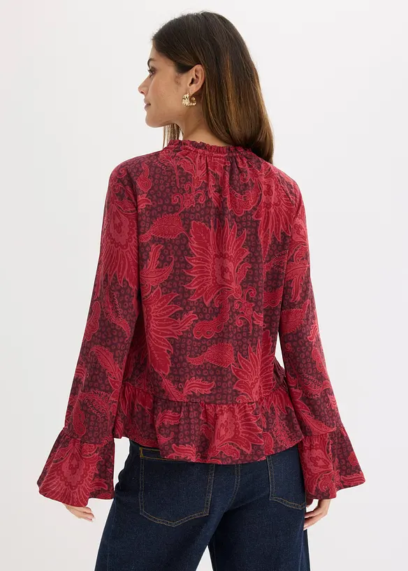 Jerseybluse i myk modalmiks, bonprix