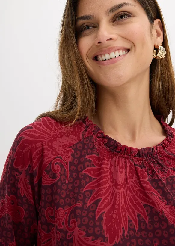 Jerseybluse i myk modalmiks, bonprix