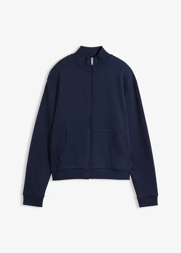 Sweatjakke i 100% &oslash;kologisk bomull, bonprix