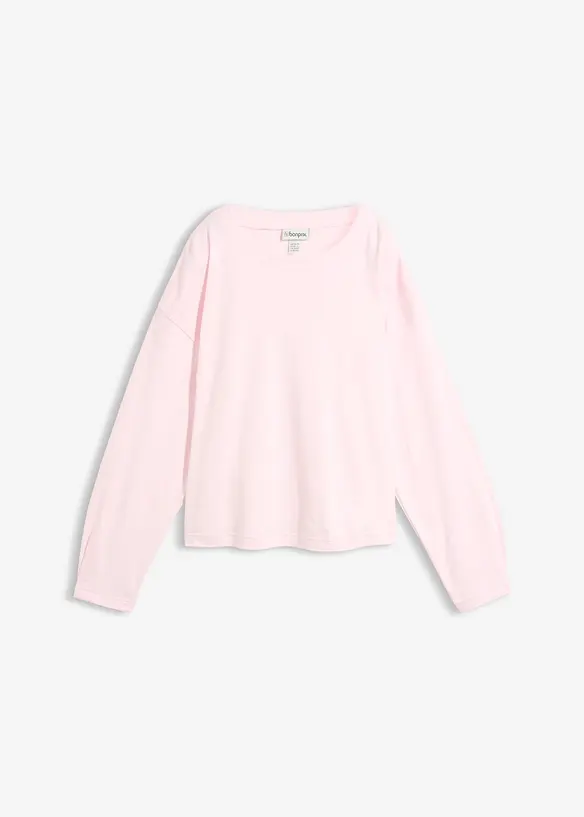 Langermet topp i 100% bomull, bonprix