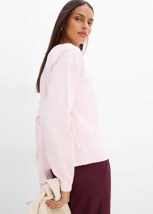 Langermet topp i 100% bomull, bonprix