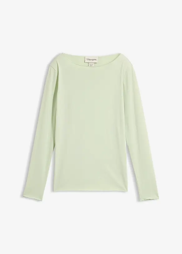 Langermet topp i lett materiale, bonprix