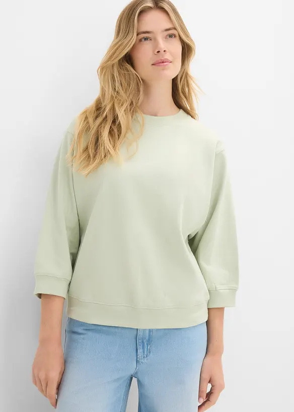 Oversized sweatshirt i 100% bomull, bonprix
