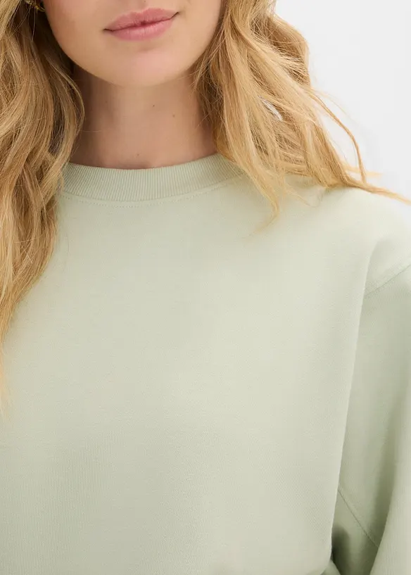 Oversized sweatshirt i 100% bomull, bonprix