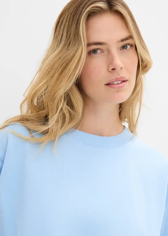 Oversized sweatshirt i 100% bomull, bonprix