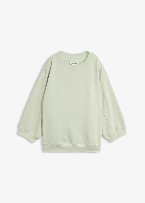 Oversized sweatshirt i 100% bomull, bonprix