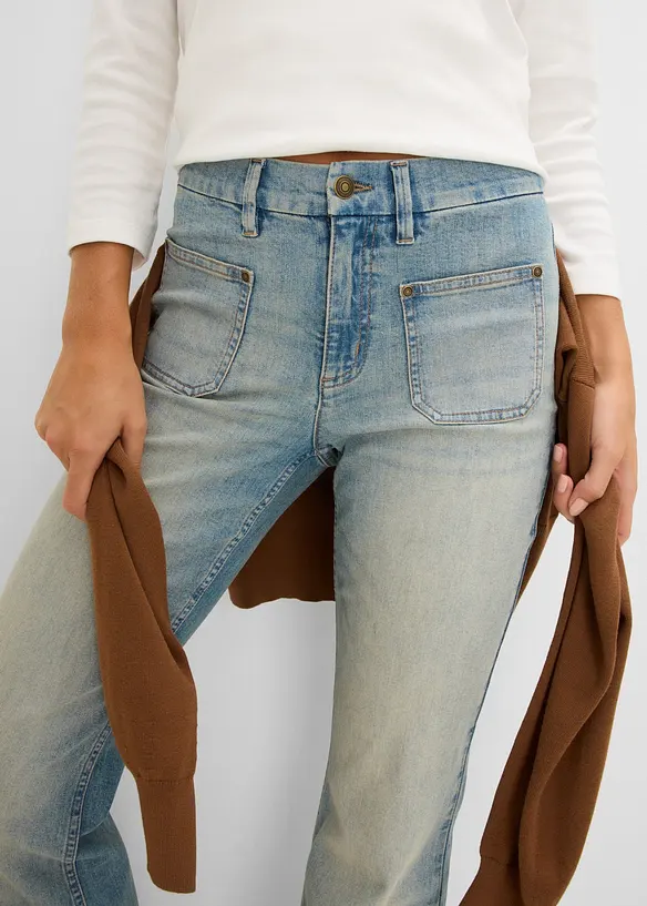 Flared jeans Mid Waist, bonprix