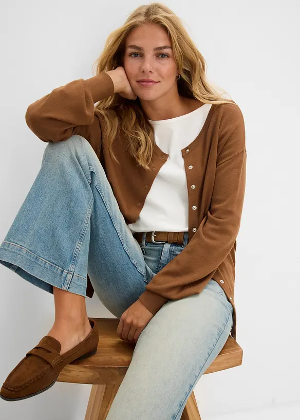 Flared jeans Mid Waist, bonprix