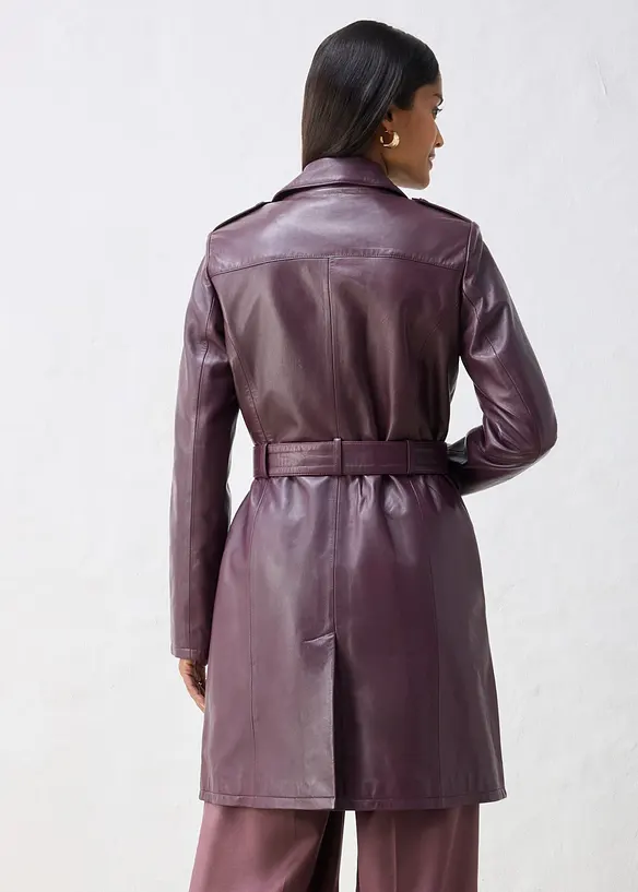Trenchcoat av lammenappa, bonprix