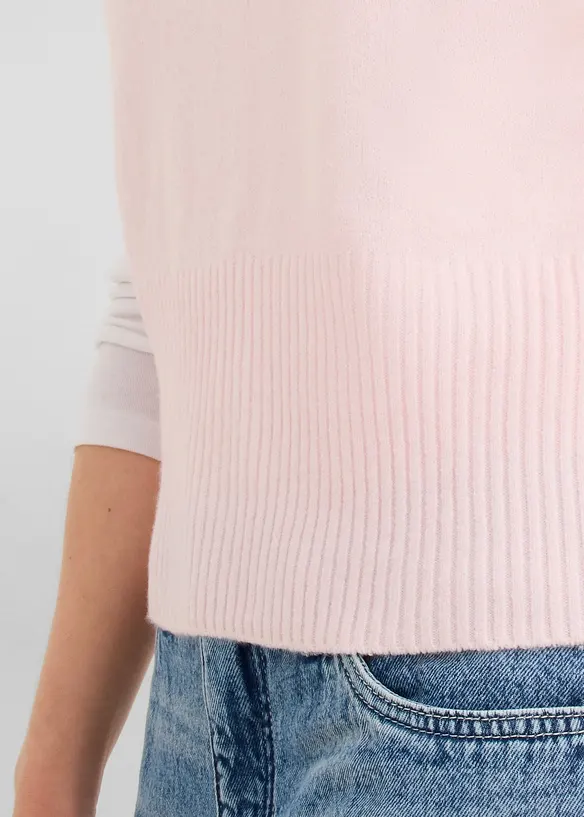 Oversized, strikket vest, bonprix