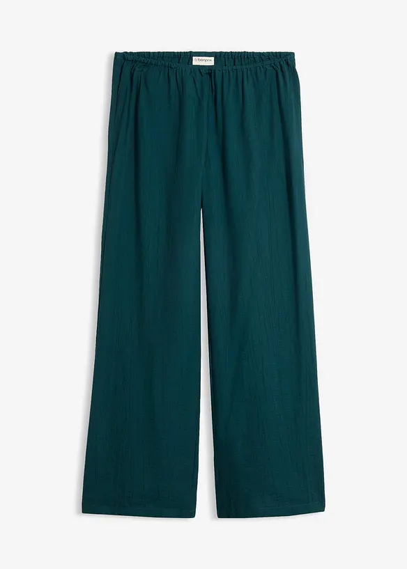 Pull on-bukse i strukturert viskosemiks, bonprix