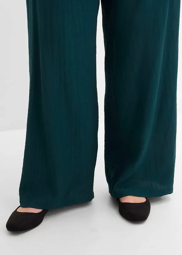 Pull on-bukse i strukturert viskosemiks, bonprix