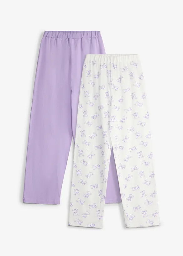 Pyjamasbukse i 100% &oslash;kologisk bomull (2-pack), bonprix