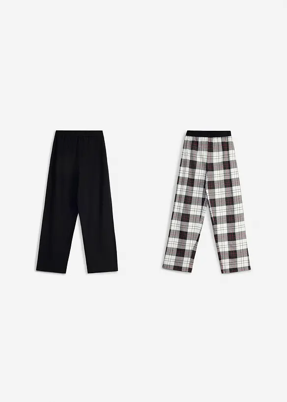 Pyjamasbukse i 100% &oslash;kologisk bomull (2-pack), bonprix