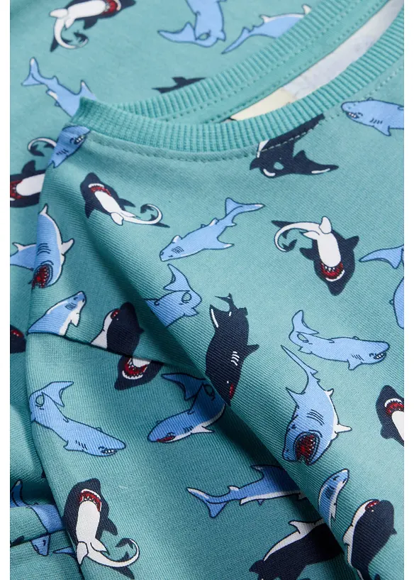 Pyjamas i 100% &oslash;kologisk bomull, bonprix